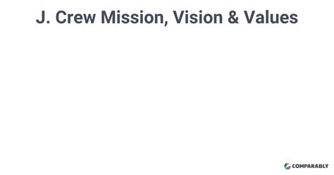 jcrew mission statement